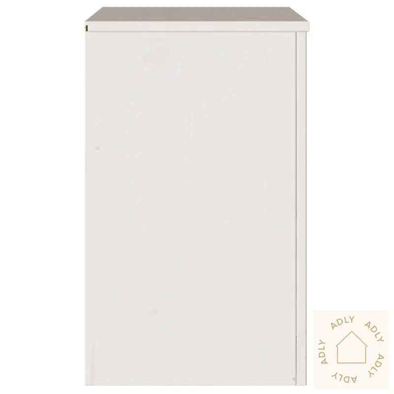 Nattbord &quot;Drammen&quot; Hvit 45X35X56 Cm Massivt Tre Furu