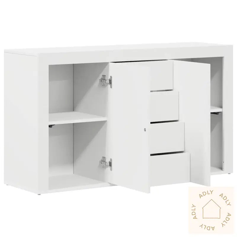 Hvit Sideboard Hvit Tre 120 X 36 X 69 Cm Oppbevaring