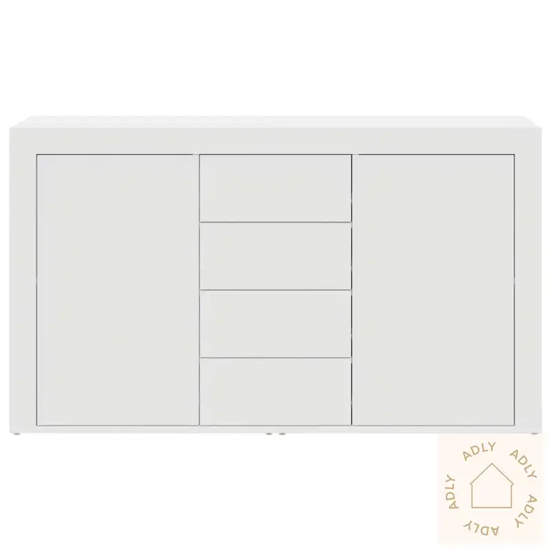 Hvit Sideboard Hvit Tre 120 X 36 X 69 Cm Oppbevaring