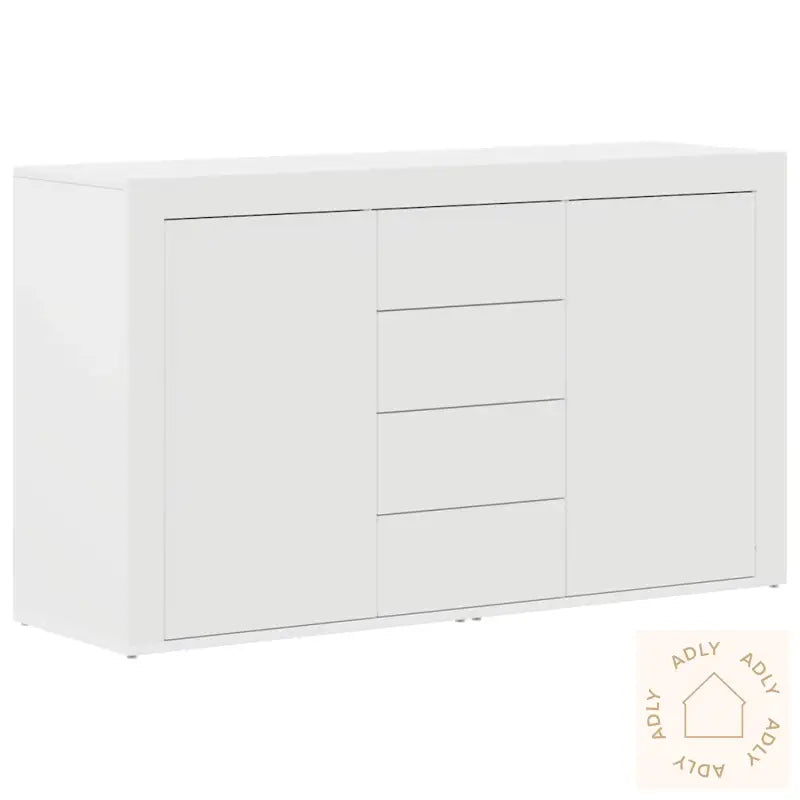 Hvit Sideboard Hvit Tre 120 X 36 X 69 Cm Oppbevaring