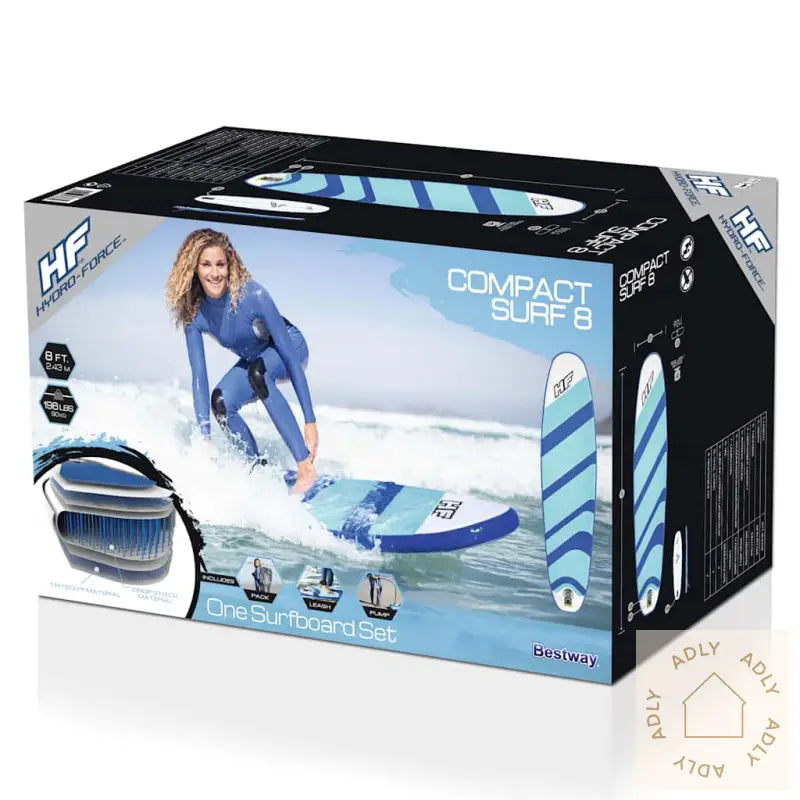 Bestway Hydro-Force Oppblåsbart Surfebrett 243X57X7 Cm