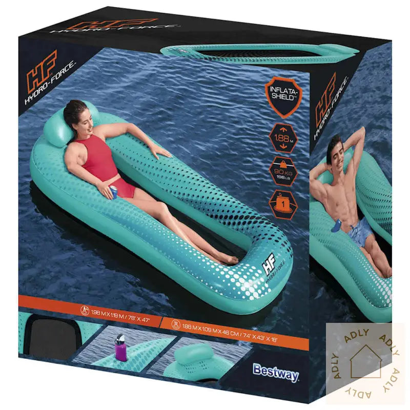 Bestway Hydro Force Sol Venture Flytende Solseng Nett 188X109 Cm Blå