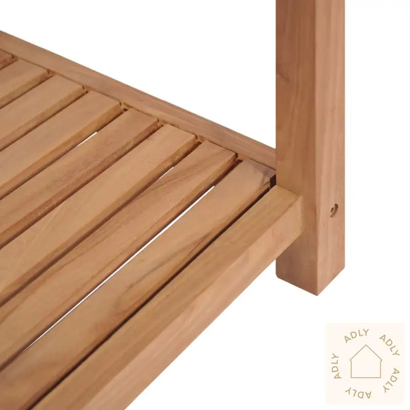 Baderomshylle 4 Etasjer Heltre Teak 42X42X165 Cm