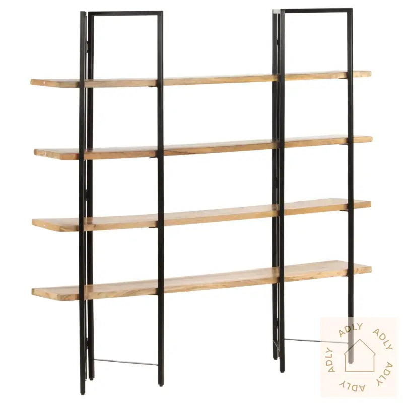Bokhylle 4 Etasjer 160X35X160 Cm Heltre Mango