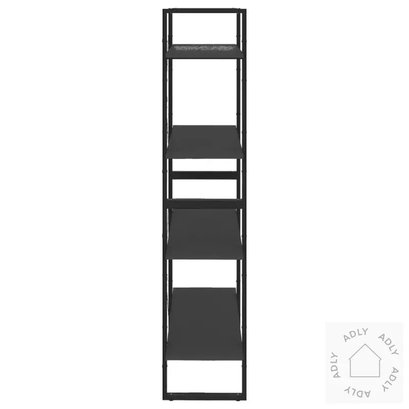 Bokhylle 4 Nivåer Grå 80X30X140 Cm Konstruert Tre