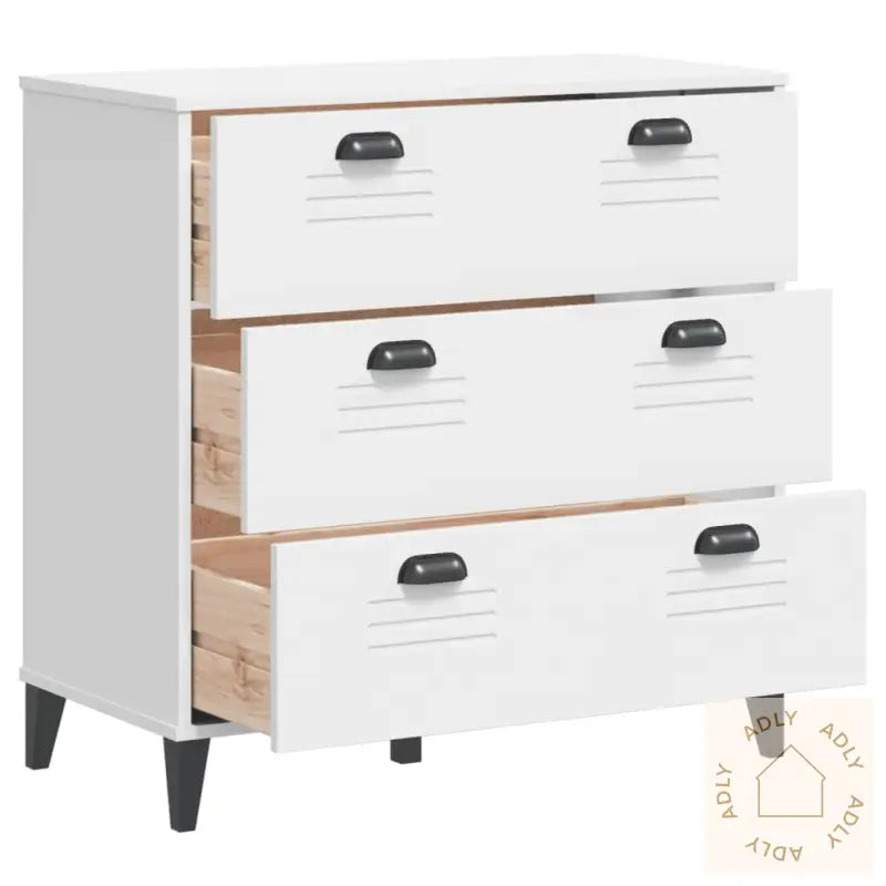 Kommode Viken Hvit Konstruert Tre