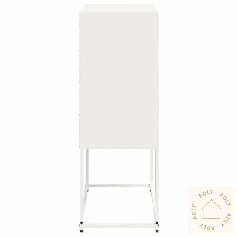 Skjenk Hvit 68,5X38,5X107 Cm Stål