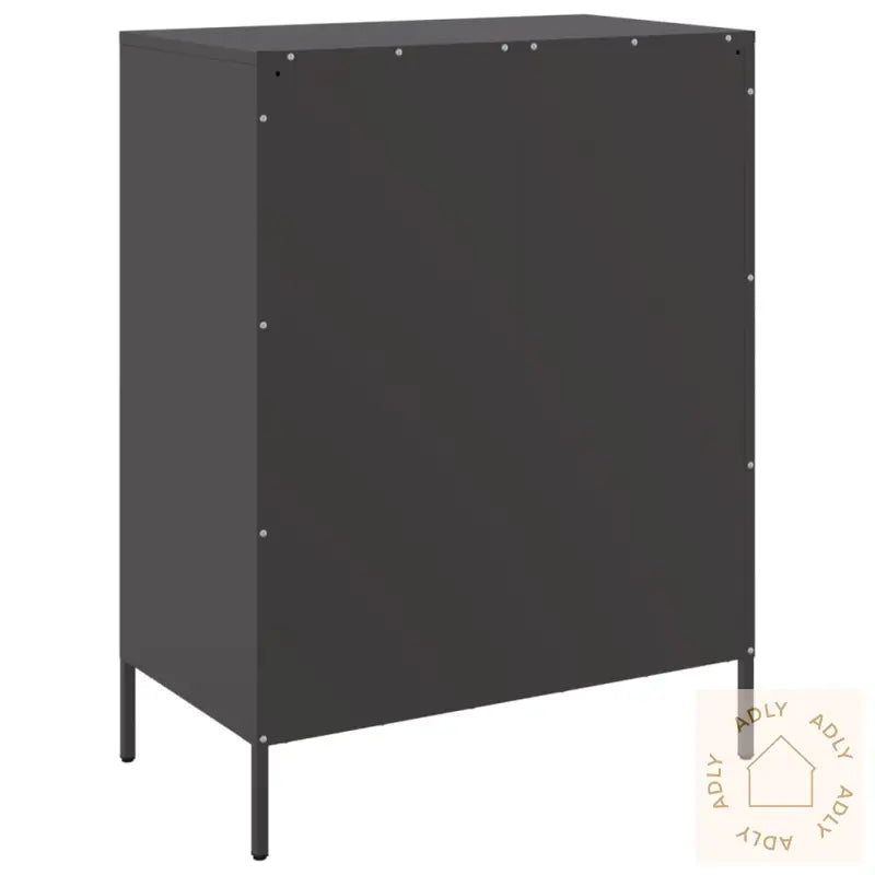 Skjenk Svart 68X39X89 Cm Stål