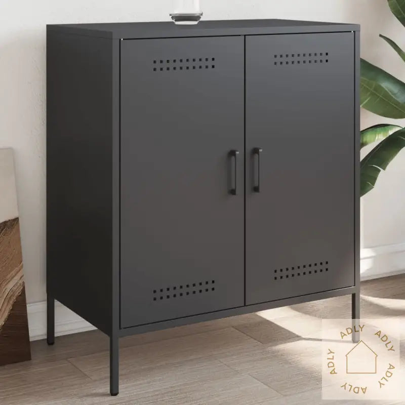 Skjenk Svart 68X39X79 Cm Stål