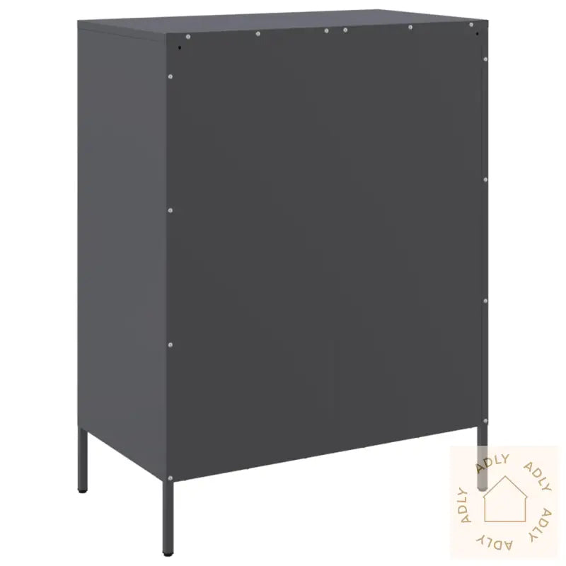 Skjenk Antrasitt 68X39X89 Cm Stål