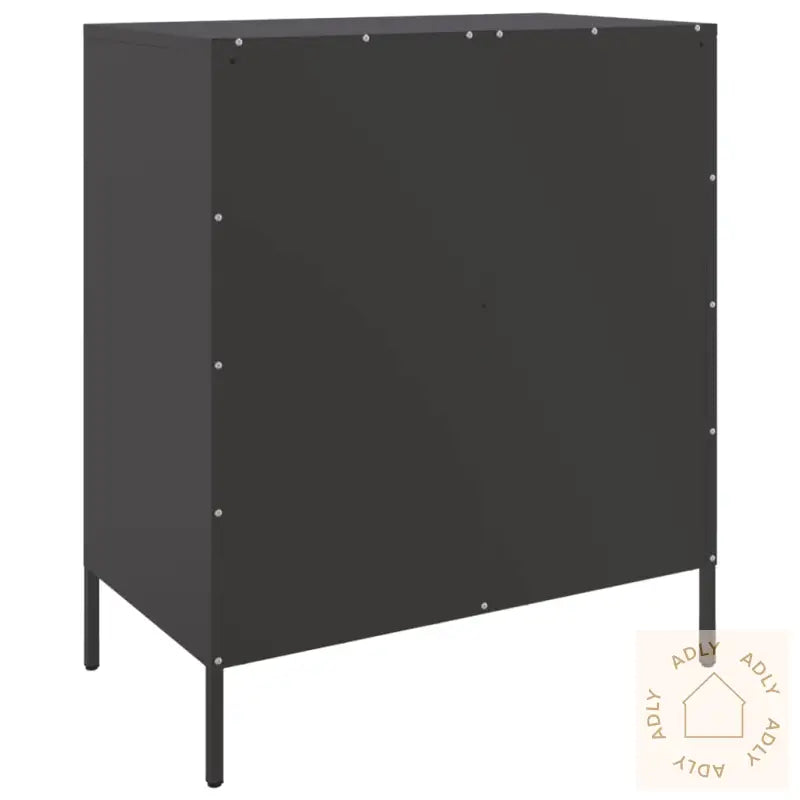 Skjenk Svart 68X39X79 Cm Stål