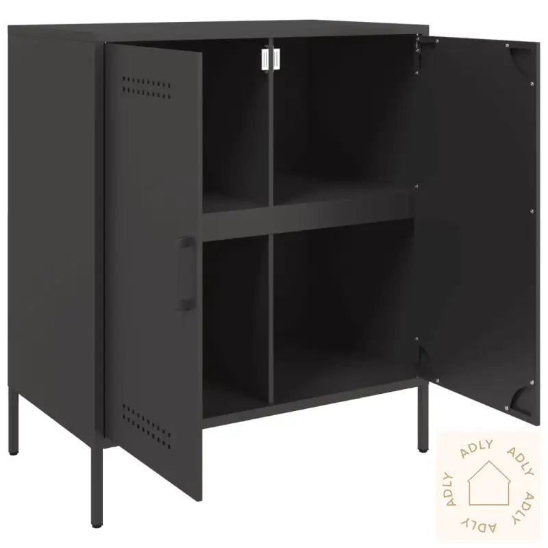 Skjenk Svart 68X39X79 Cm Stål