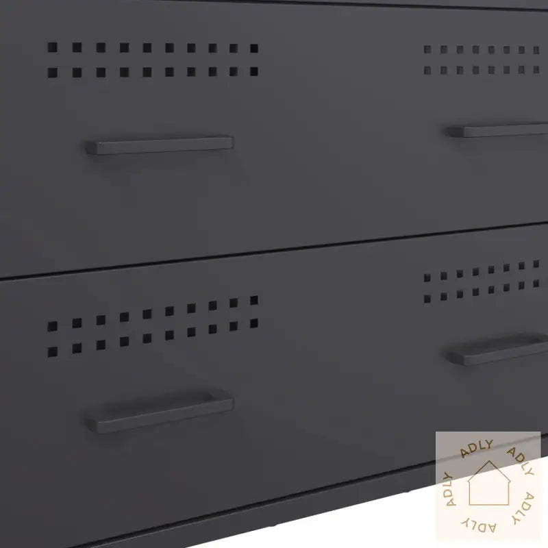 Skjenk Antrasitt 68X39X89 Cm Stål