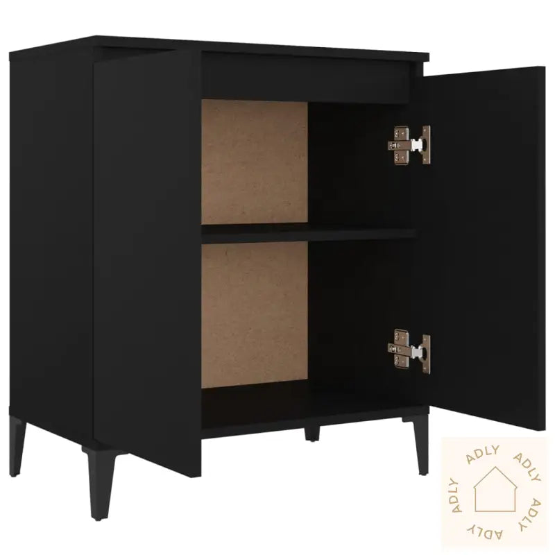 Skjenk Svart 60X35X70 Cm Konstruert Tre
