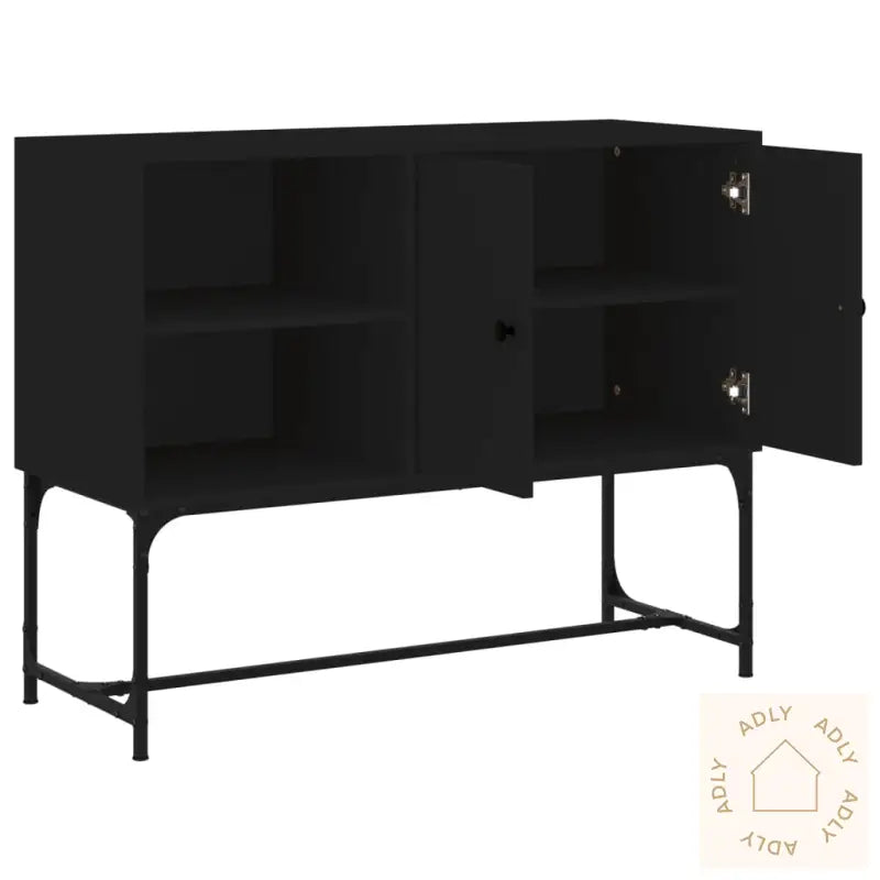 Skjenk Svart 100X40X79,5 Cm Konstruert Tre