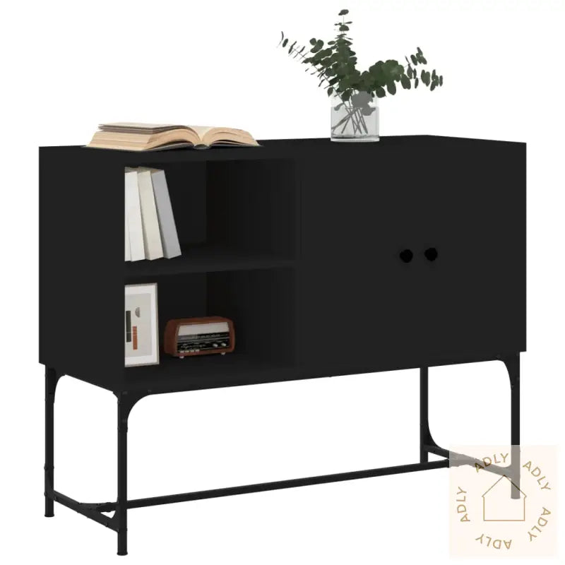 Skjenk Svart 100X40X79,5 Cm Konstruert Tre