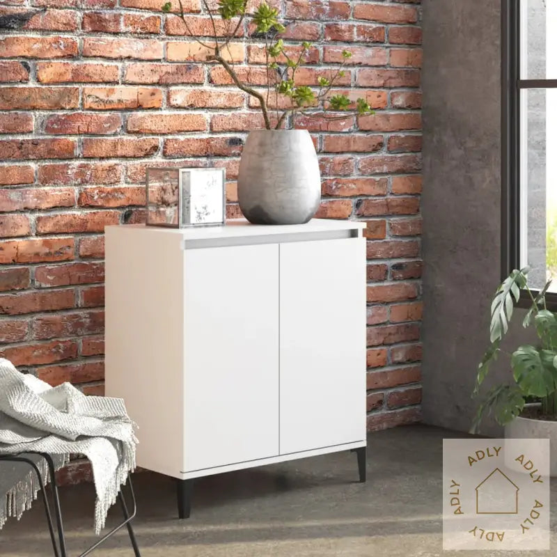 Skjenk Hvit 60X35X70 Cm Konstruert Tre