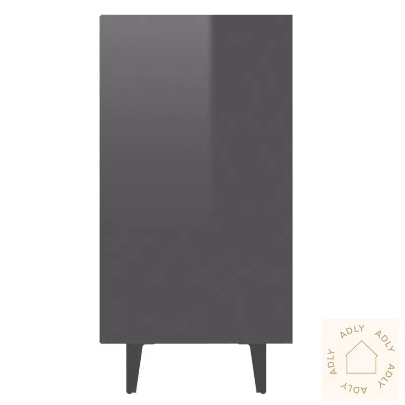 Skjenk Høyglans Grå 103,5X35X70 Cm Konstruert Tre