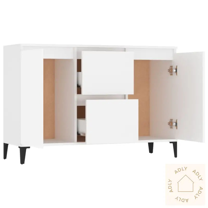 Skjenk Hvit 104X35X70 Cm Konstruert Tre