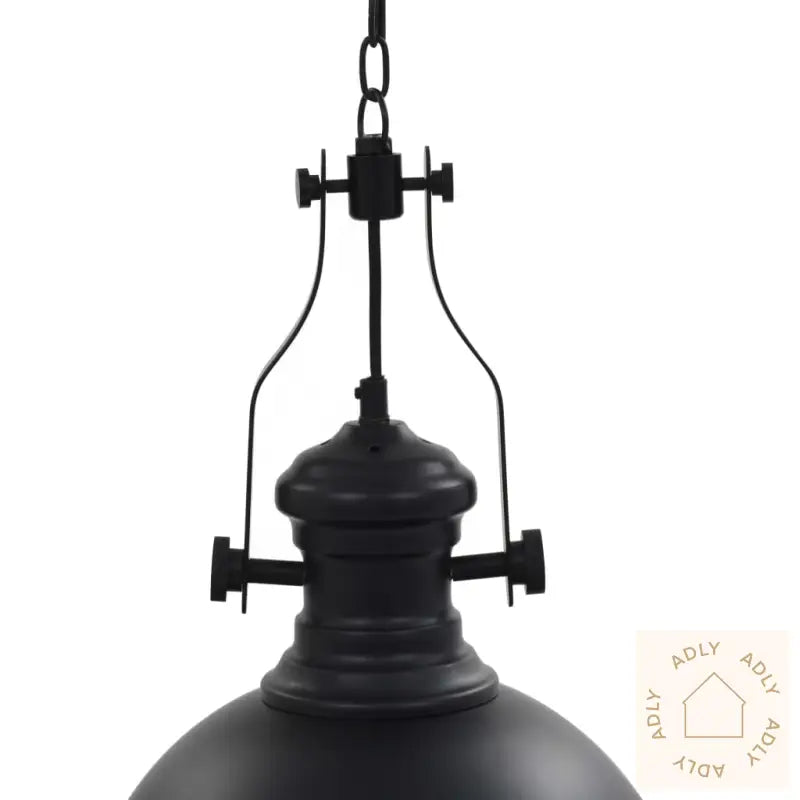 Taklampe Svart Rund E27