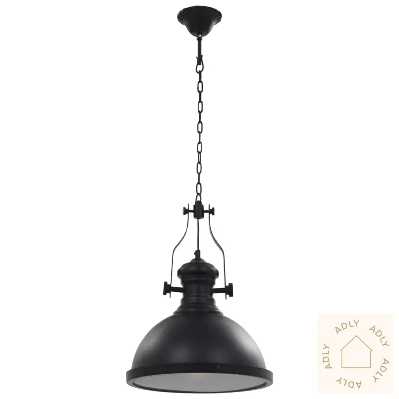 Taklampe Svart Rund E27