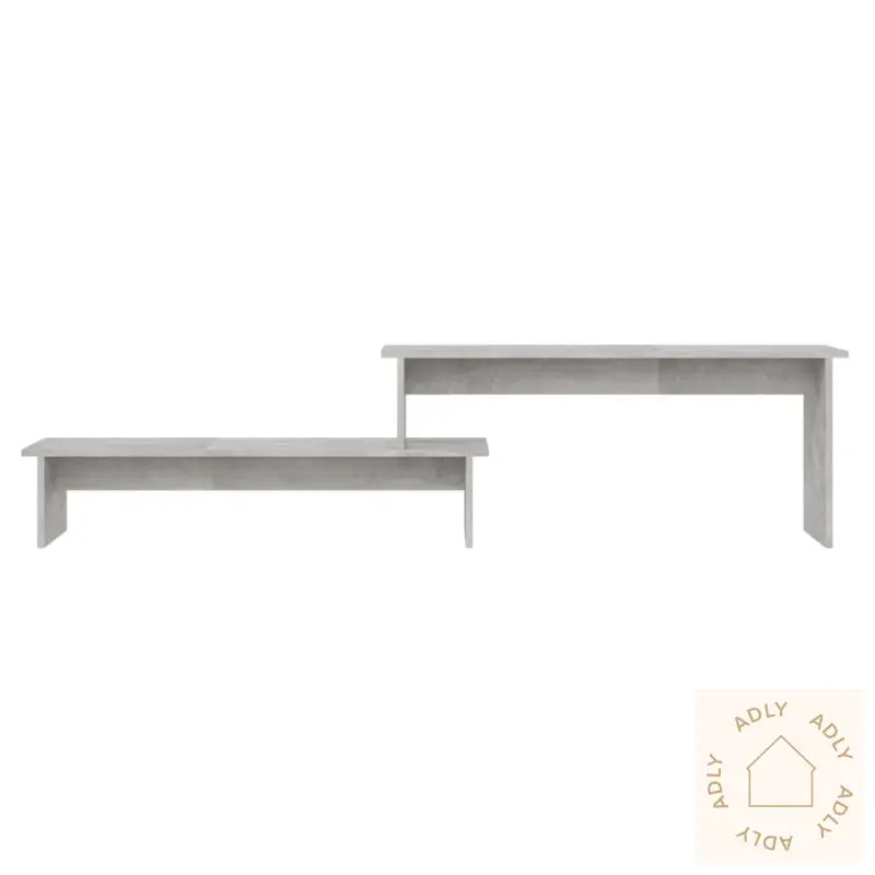 Tv-Benk Betonggrå 180X30X43 Cm Konstruert Tre