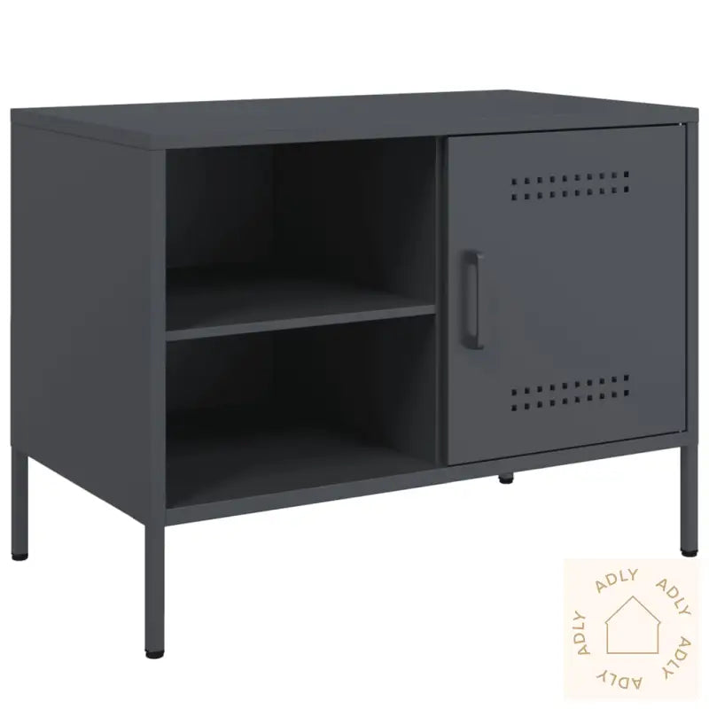 Tv-Benker 2 Stk Antrasitt 68X39X50,5 Cm Stål