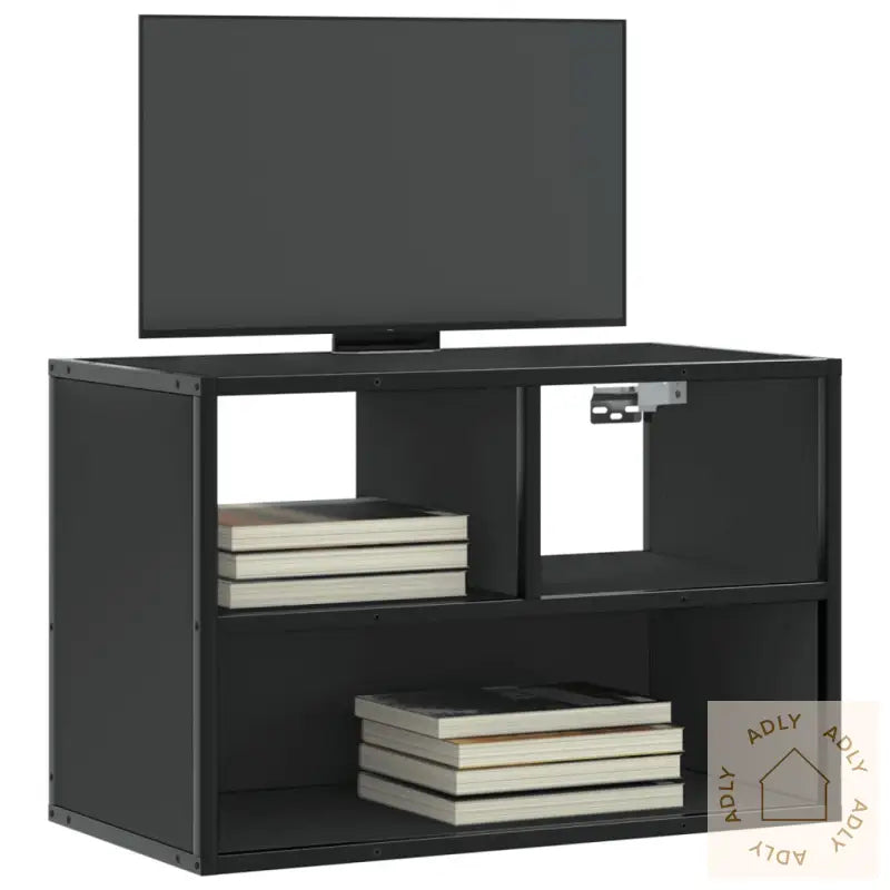 Tv-Benk Svart 60X31X39,5 Cm Konstruert Tre Og Metall