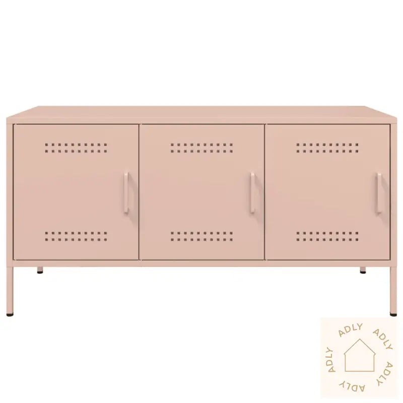 Tv-Benk Rosa 100,5X39X50,5 Cm Stål