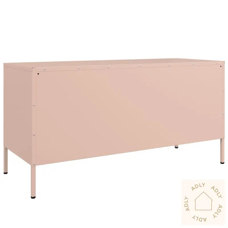 Tv-Benk Rosa 100,5X39X50,5 Cm Stål
