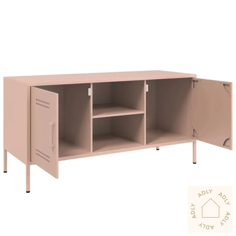 Tv-Benk Rosa 100,5X39X50,5 Cm Stål