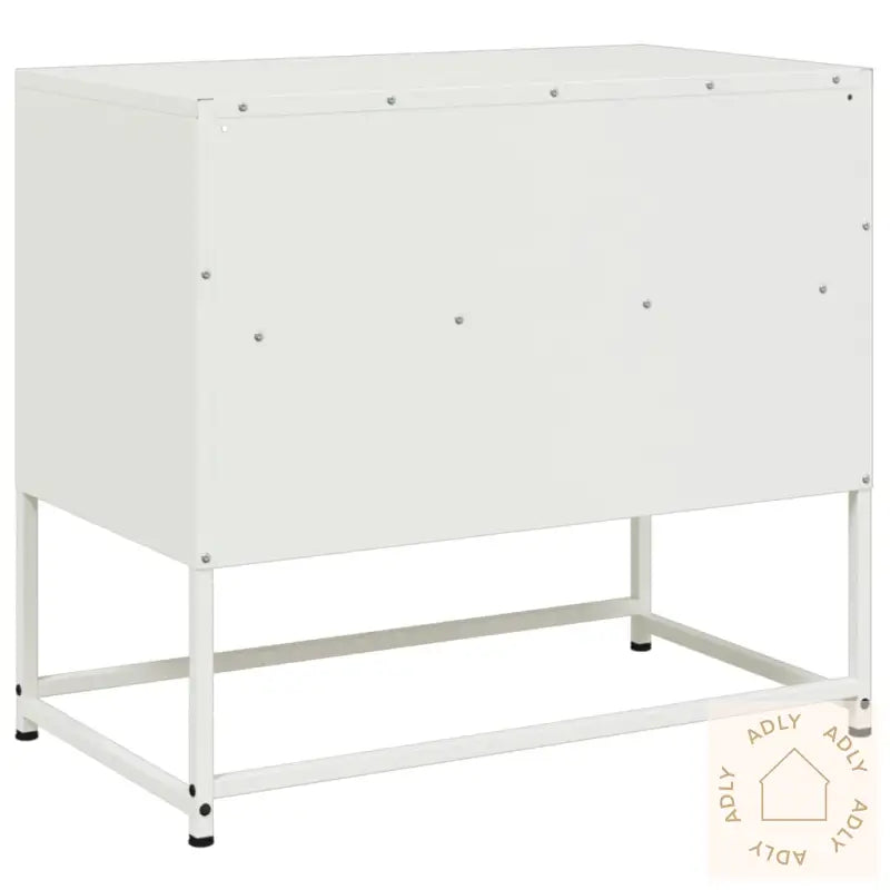 Tv-Benk Hvitt 68X39X60,5 Cm Stål