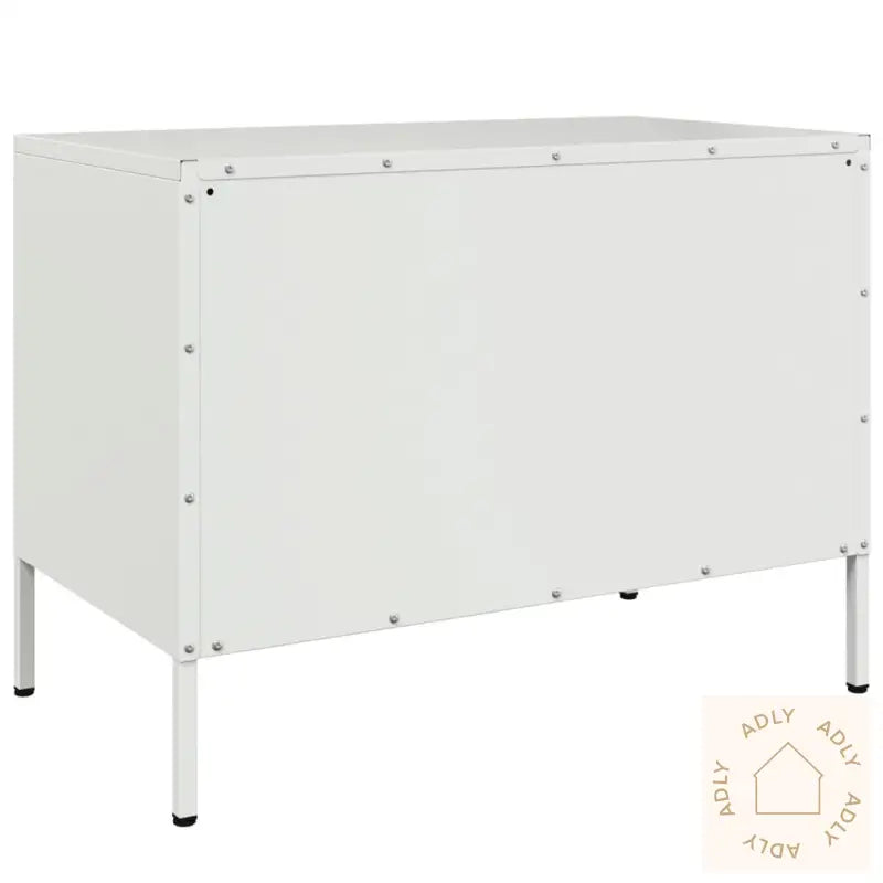 Tv-Benk Hvit 68X39X50,5 Cm Stål