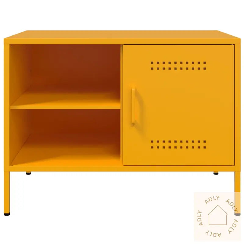 Tv-Benk Sennepsgul 68X39X50,5 Cm Stål