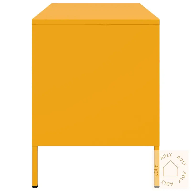 Tv-Benk Sennepsgul 68X39X50,5 Cm Stål