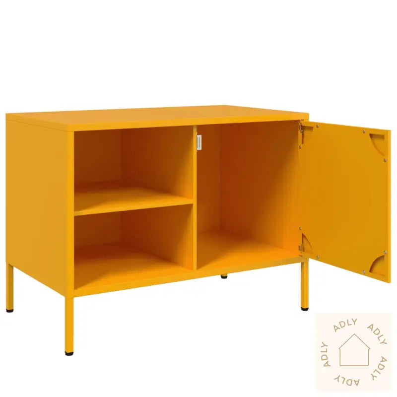 Tv-Benk Sennepsgul 68X39X50,5 Cm Stål