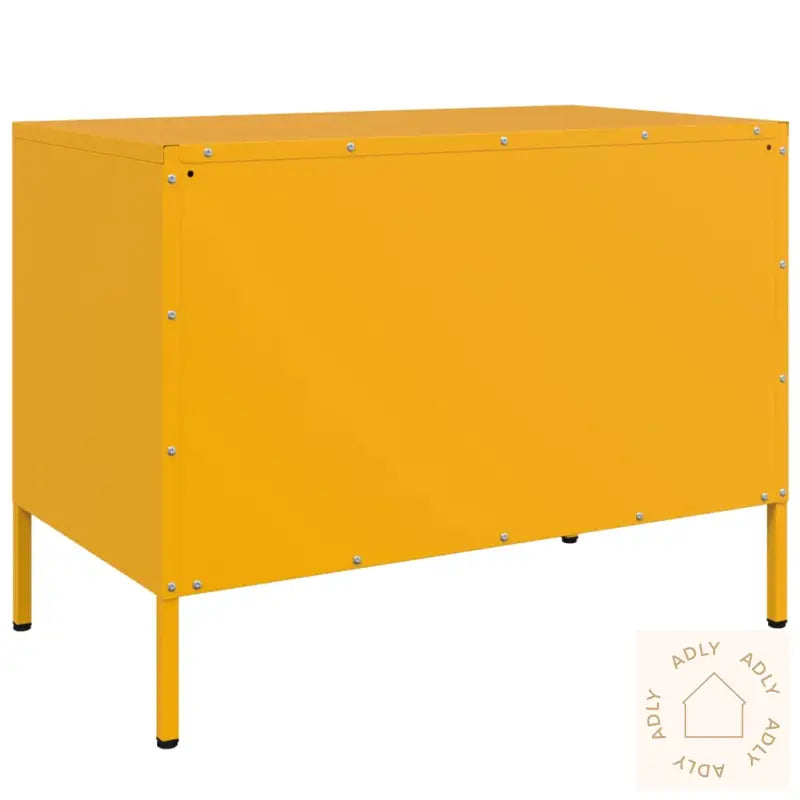 Tv-Benk Sennepsgul 68X39X50,5 Cm Stål