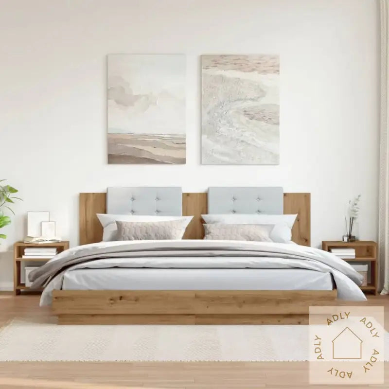 Nattbord 2 Stk Artisan Eik 40X30X40 Cm Konstruert Tre