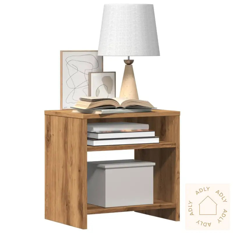 Nattbord 2 Stk Artisan Eik 40X30X40 Cm Konstruert Tre
