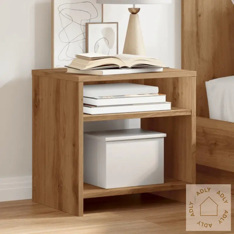 Nattbord 2 Stk Artisan Eik 40X30X40 Cm Konstruert Tre