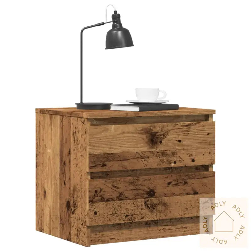 Nattbord 2 Stk Gammelt Tre 50X40X43.5 Cm Konstruert Tre