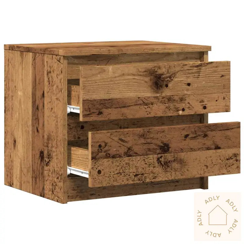 Nattbord 2 Stk Gammelt Tre 50X40X43.5 Cm Konstruert Tre