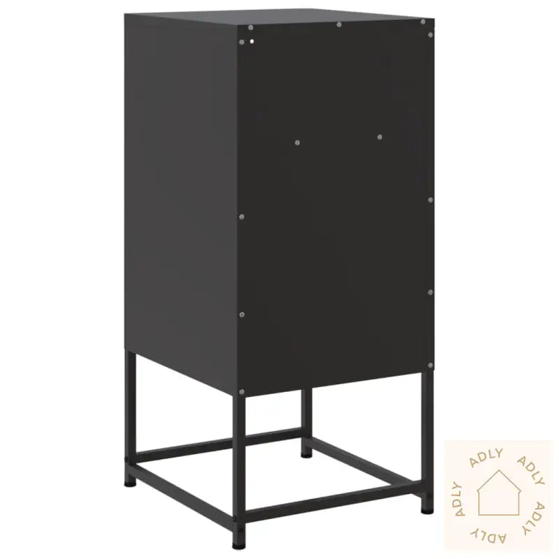 Nattbord 2 Stk Svart 36X39X78 Cm Stål