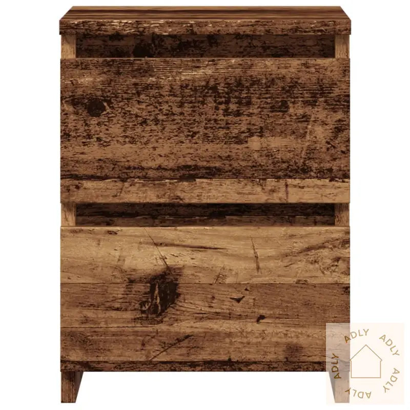 Nattbord 2 Stk Gammelt Tre 30X30X40 Cm Konstruert Tre