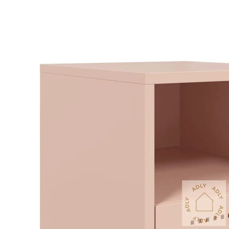 Nattbord 2 Stk Rosa 36X39X60,5 Cm Stål