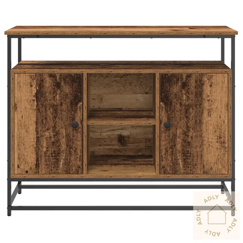 Skap Gamle Tre 100X35X80 Cm Ingeniørtre Og Stål