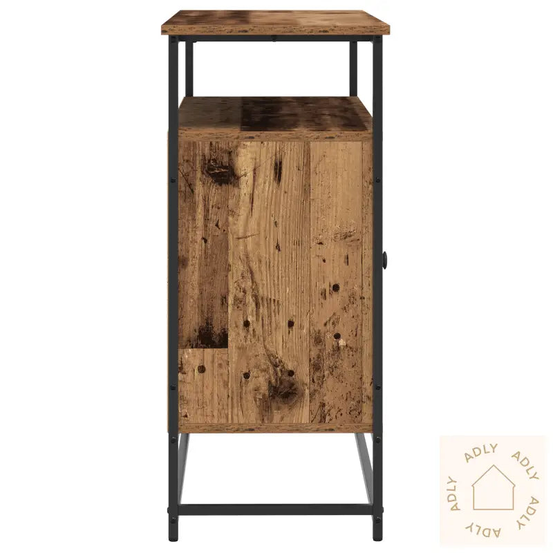 Skap Gamle Tre 100X35X80 Cm Ingeniørtre Og Stål