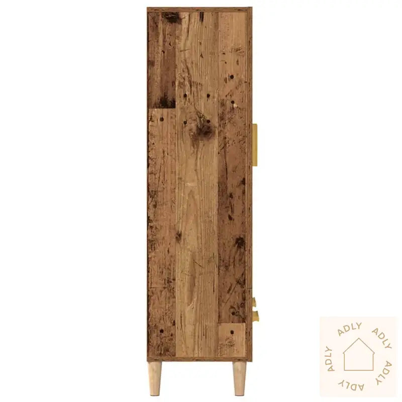 Highboard Gammelt Tre 70X31X115 Cm Konstruert Tre