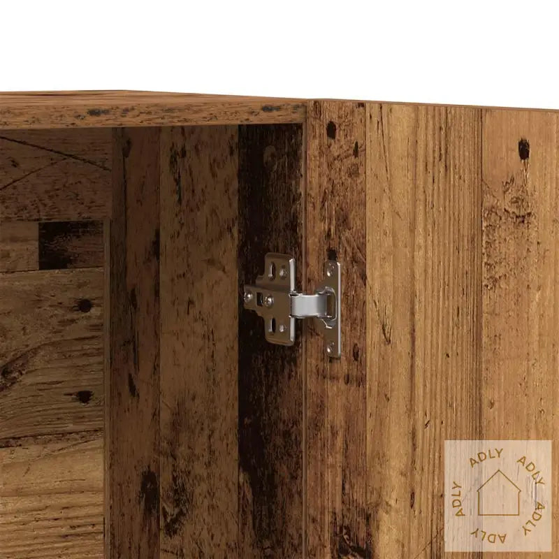 Highboard Gammelt Tre 70X31X115 Cm Konstruert Tre