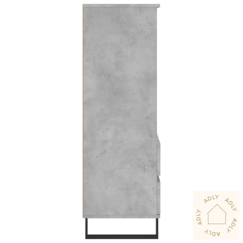 Highboard Betonggrå 40X36X110 Cm Konstruert Tre